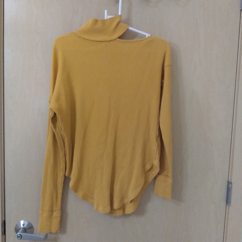 Free People We the Free Just For You Cutout Thermal Yellow (S)